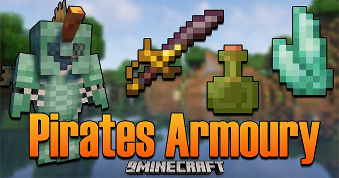 Pirates Armory Mod sẽ giới thiệu vào Minecraft nhiều thiết bị và vũ khí chủ đề cướp biển