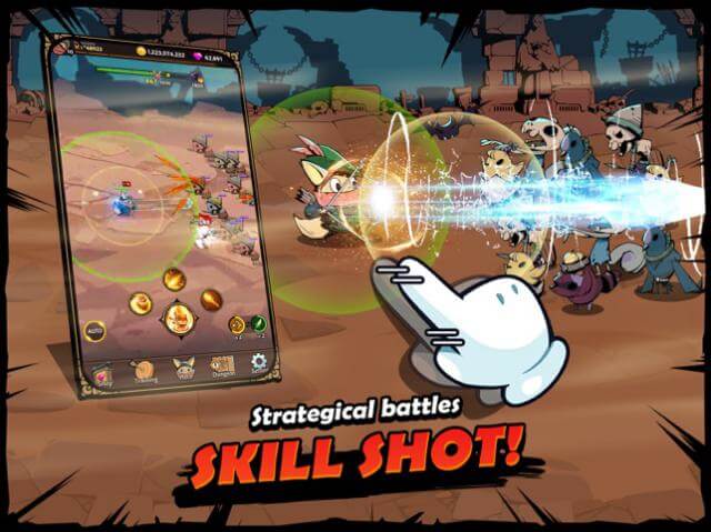 Strategic combat with amazing animations and effects