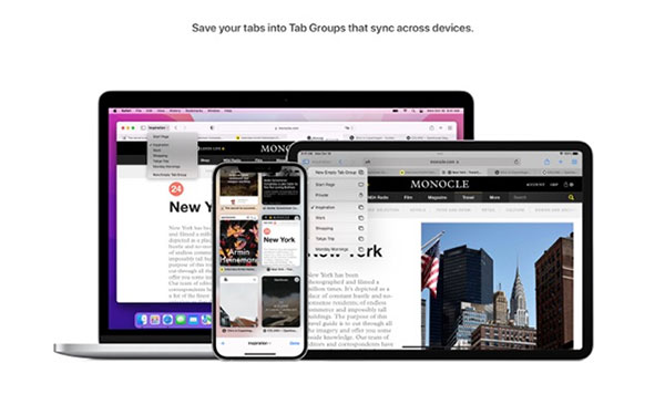 Tabgrouping on Safari has never been so easy with mac OS Monterey