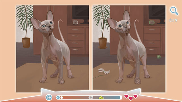 Game Cute Cats control test your vision and quickness