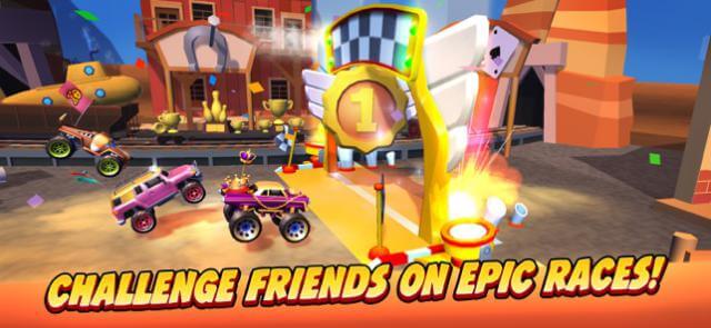 Challenge your friends on epic, fun races