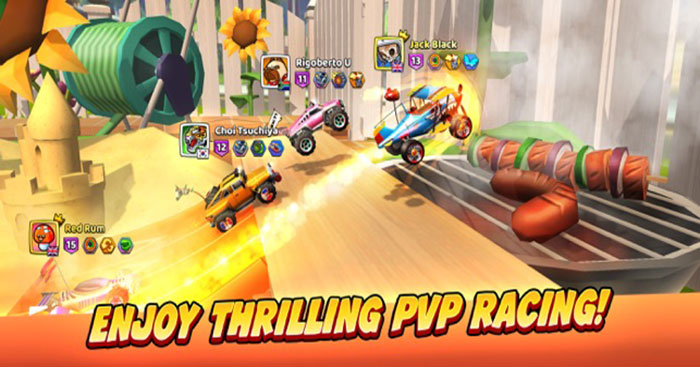 Enjoy the racing. thrilling, competitive Nitro Jump Racing