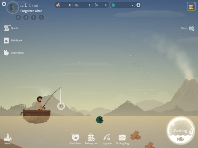 You need to fish to survive. maintain your own life on the island in the game Casting Away