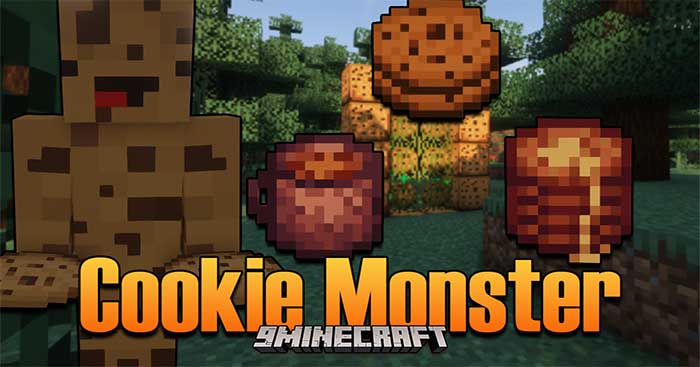 Cookie Monster Mod 1.16.5 sẽ thêm vào Minecraft thế giới bánh quy độc đáo