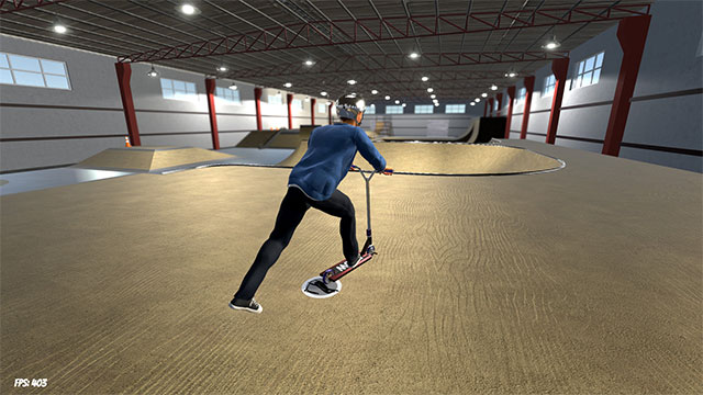 Play ScooterFlow game in first or third person optional