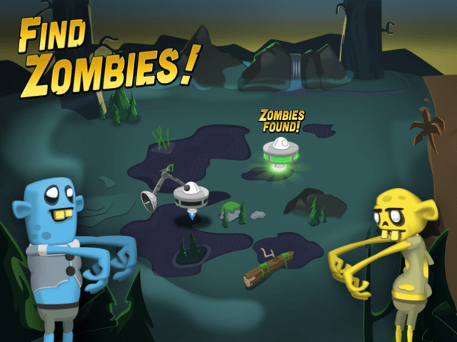Find and capture zombies in Zombie Catchers game 