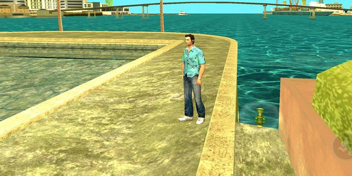 CJ không biết bơi nên người chơi cần tránh các khu vực nước