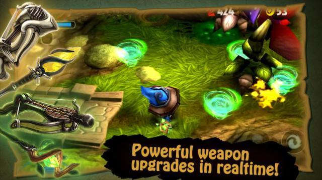 Upgrade powerful weapons in real time