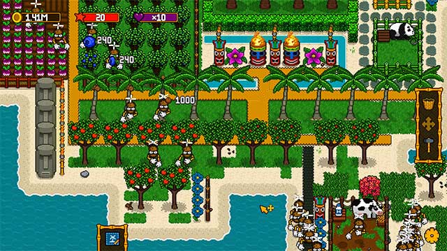 The Islander is a building combo game! classic graphics farm