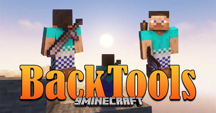 BackTools Mod 1.17.1 sẽ hiển thị vũ khí và công cụ của người chơi ở sau lưng