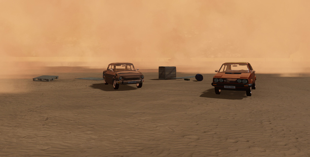 The sandstorm challenge in The Long Drive game is only for experienced and brave drivers