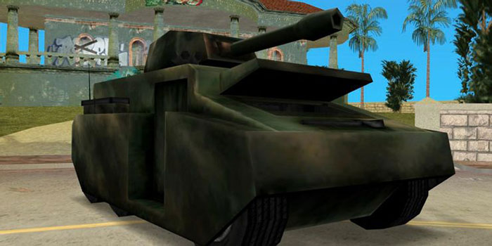 Xe tăng là phương tiện hủy diệt mạnh mẽ nhất GTA Vice City