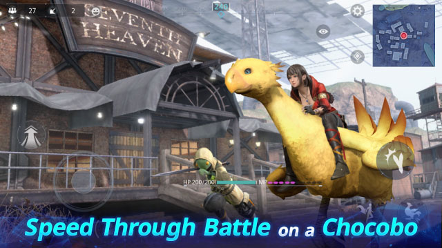 Capture a chocobo to dash and glide through battlefield