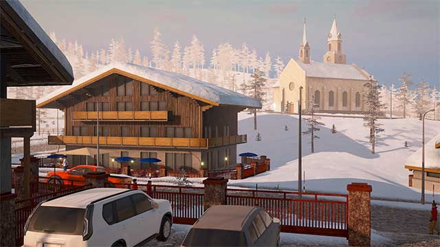 Manage a beautiful ski resort in the Alpine game