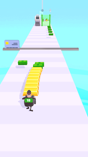 Atm Rush asks you to find as many gold coins as you can