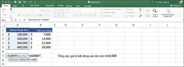 Lập biểu đồ dạng bản đồ trong Excel