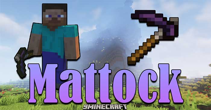 Mattock Mod will introduce into Minecraft 1 new tool - Mattock (Hoe)