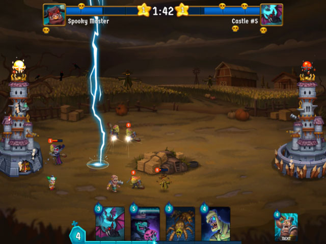Join strategic hand-to-hand combat with enemies in the game Spooky Wars