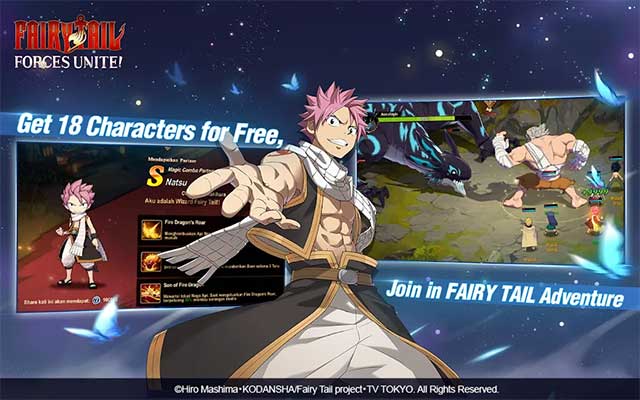 FAIRY TAIL: Forces Unite! is an MMORPG based on the famous Anime Fairy Tail
