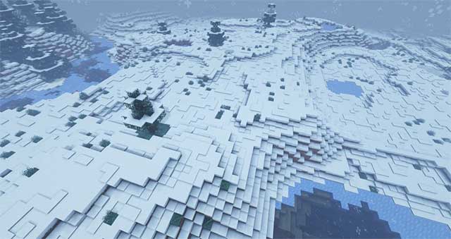 Stitched Snow Mod sẽ mang đến hiệu ứng tuyết rơi chân thực hơn cho Minecraft