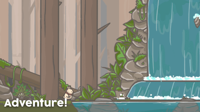 Adventure with the little bunny in various locations in Tsuki Adventure