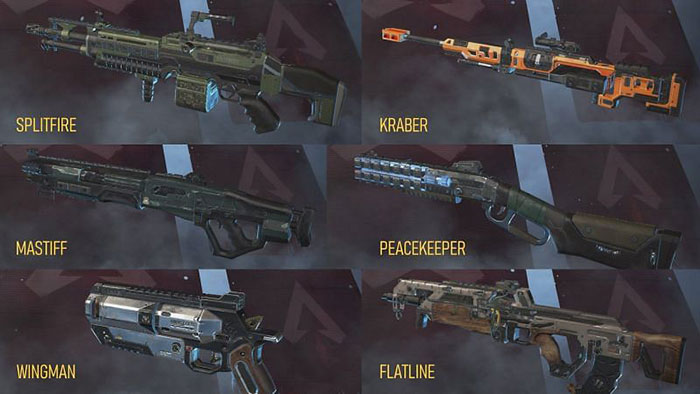 Một số loại súng trong Apex Legends