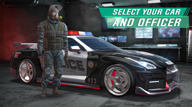 Select vehicles and scenes. your police in the game Police Sim 2022