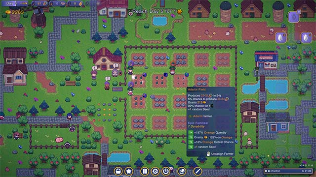 Adarin Farm is a classic pixel graphics farm game for PC