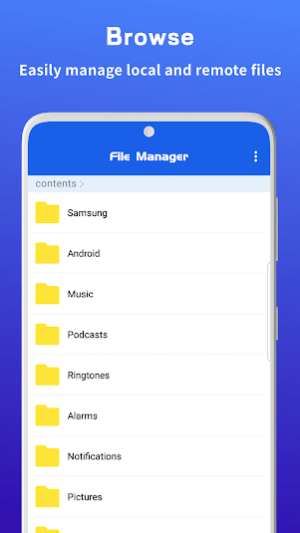 Browse and manage files easily and quickly