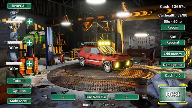 Liên tục nâng cấp xe đua để sở hữu sức mạnh mới trên chiến trường Barely Racing game