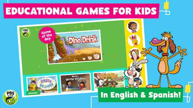 PBS KIDS Games is an educational game for kids, can be played in English or Spanish interface
