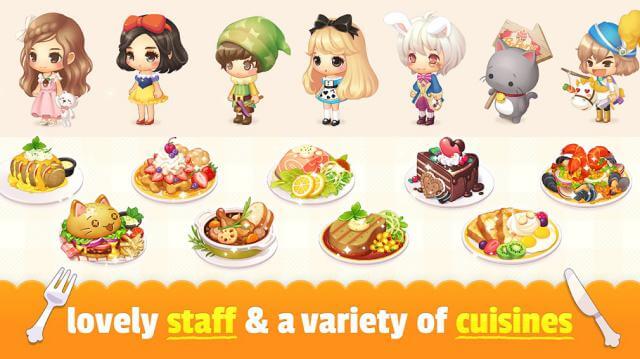 Cute staff and lots of delicious recipes