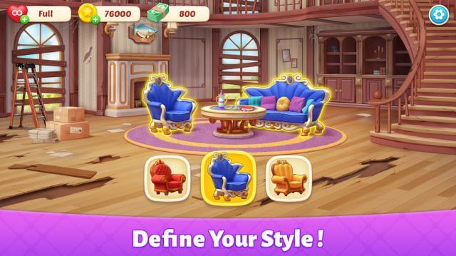 Show your design style and give your mansion a new look in the game Baby Mansion