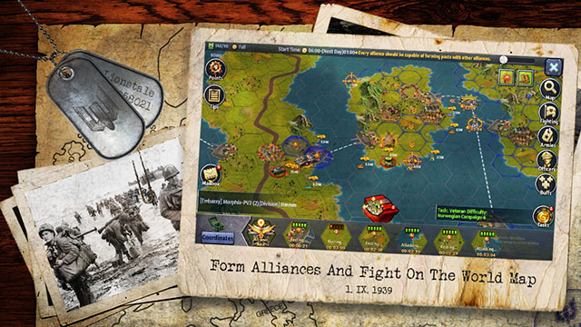 Form alliances and fight on the world battlefield in the game World at Risk