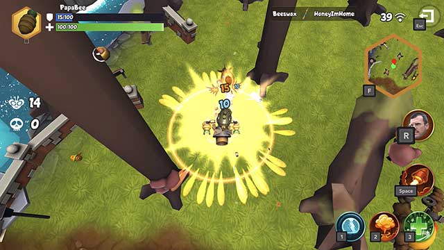 Battle Bees Royale là game Battle Royale chủ đề loài ong vui nhộn