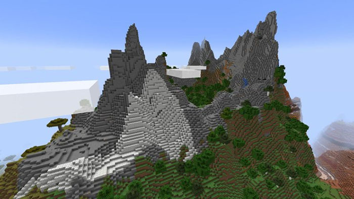 Stony Peaks trong Minecraft 1.18 là quần xã sinh vật tốt nhất để xây dựng căn cứ trên núi