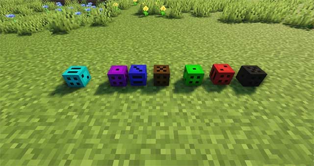 Dice Mod 1.16.5 sẽ bổ sung vào Minecraft 16 viên xúc xắc đầy màu sắc