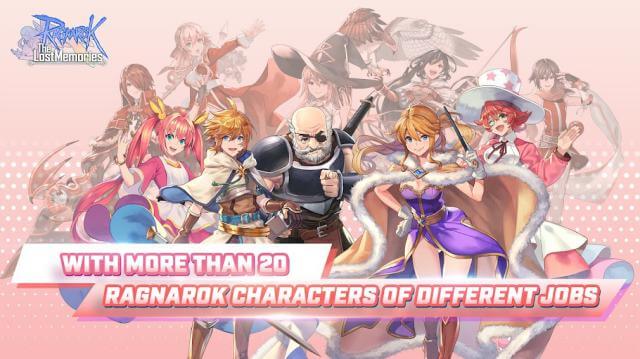 Play with over 20 characters from Ragnarok