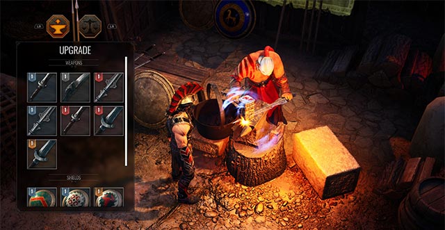 Nâng cấp anh hùng và vũ khí trong game Achilles: Legends Untold