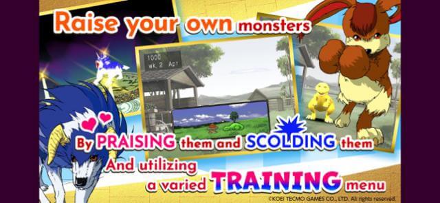 Raise and evolve monsters. your monster in the game Monster Rancher