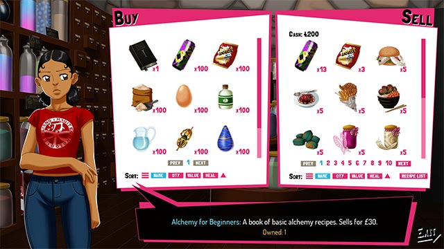 Explore a massive inventory of items while playing Edge of Elsewhere game