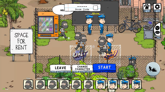 Game Police Sentri is an online confrontation with up to 10 players