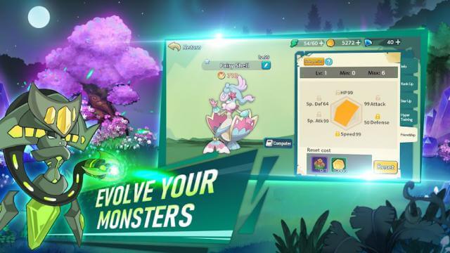 Evolve your monsters in Infinity Island