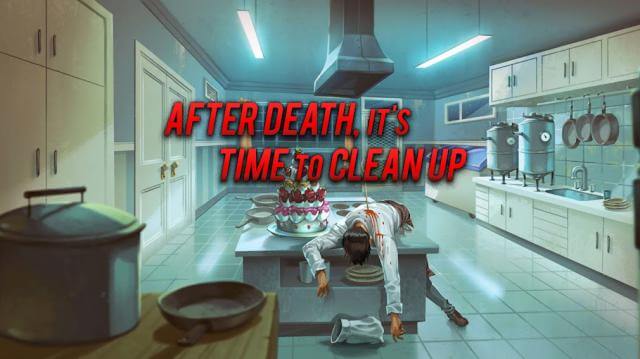 In the game Nobodies: After Death, your task is to clean up the crime scene, without leaving any traces