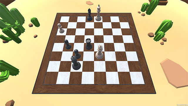 Or you'll be able to play with a traditional chessboard