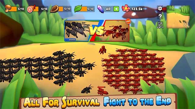 Ants: Kingdom Simulator 3D is a battle game ant survival art