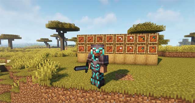 This Mod also adds many new types of ores. for gamers to forge weapons and armor