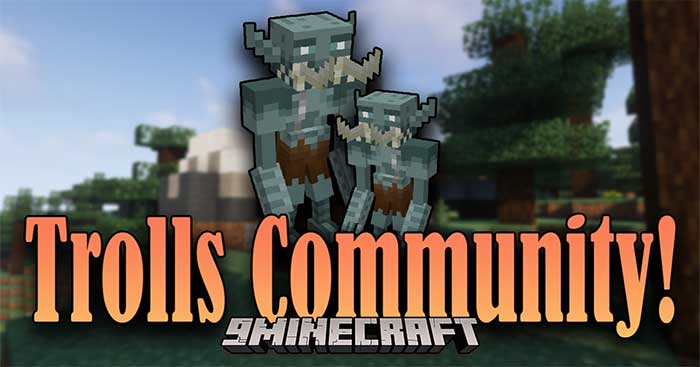 Trolls Community Mod will add to Minecraft a new group of aggressive enemies called The Trolls