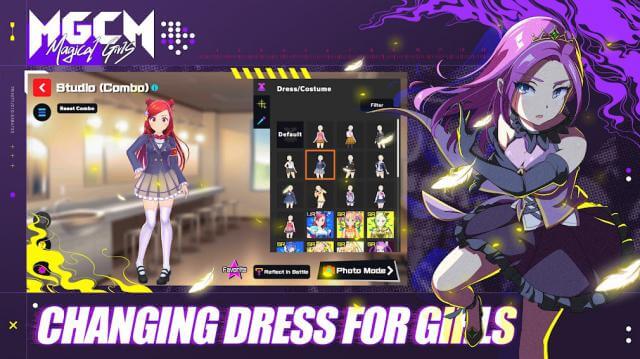 Customize the appearance of your character. in-game MGCM Magical Girls