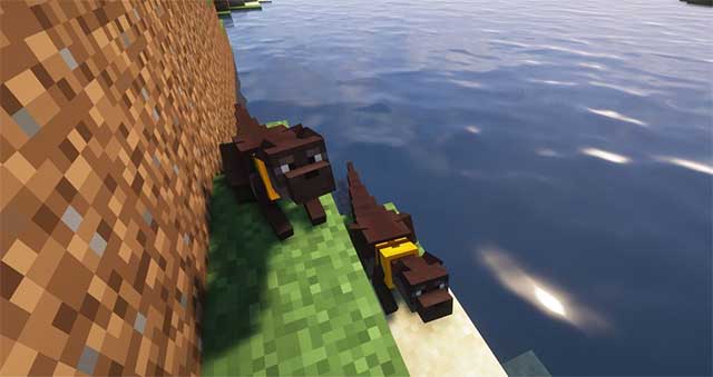 OtterCraft Mod will add to Minecraft 1 new animal species, Otter (Otter)